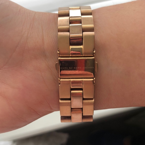 Marc by Marc Jacobs rose gold watch